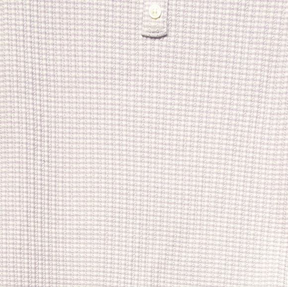 Loft short sleeve plaid pattern size med shirt in white and lilac color. - Picture 4 of 5